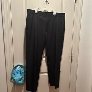 KENNETH COLE Reaction Black Pinstriped Suit Pants 34x30